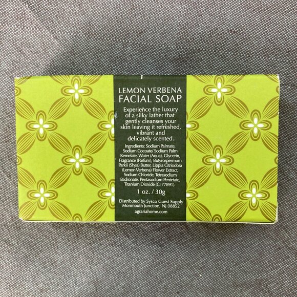 2 Travel Size Agraria San Francisco: Lemon Verbena, Luxury Bath & Facial Soap - Picture 5 of 8